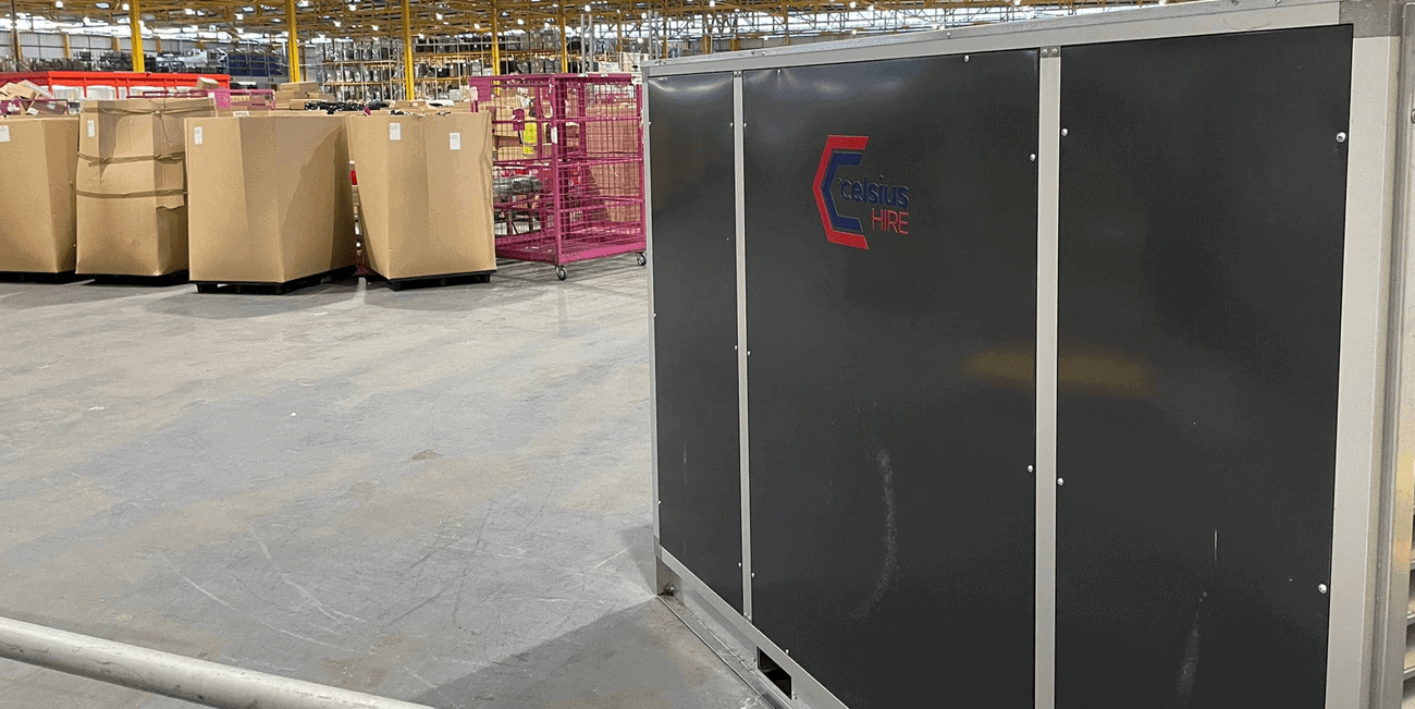 Celsius 150kw AHU For Warehouse Heating