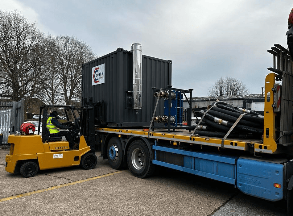 Loading A Boiler Ready For Rental - Celsius Hire