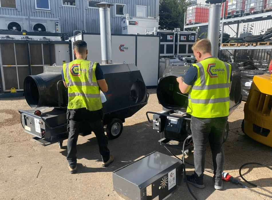 Preparing Oil Fired Heaters For Rental - Celsius Hire