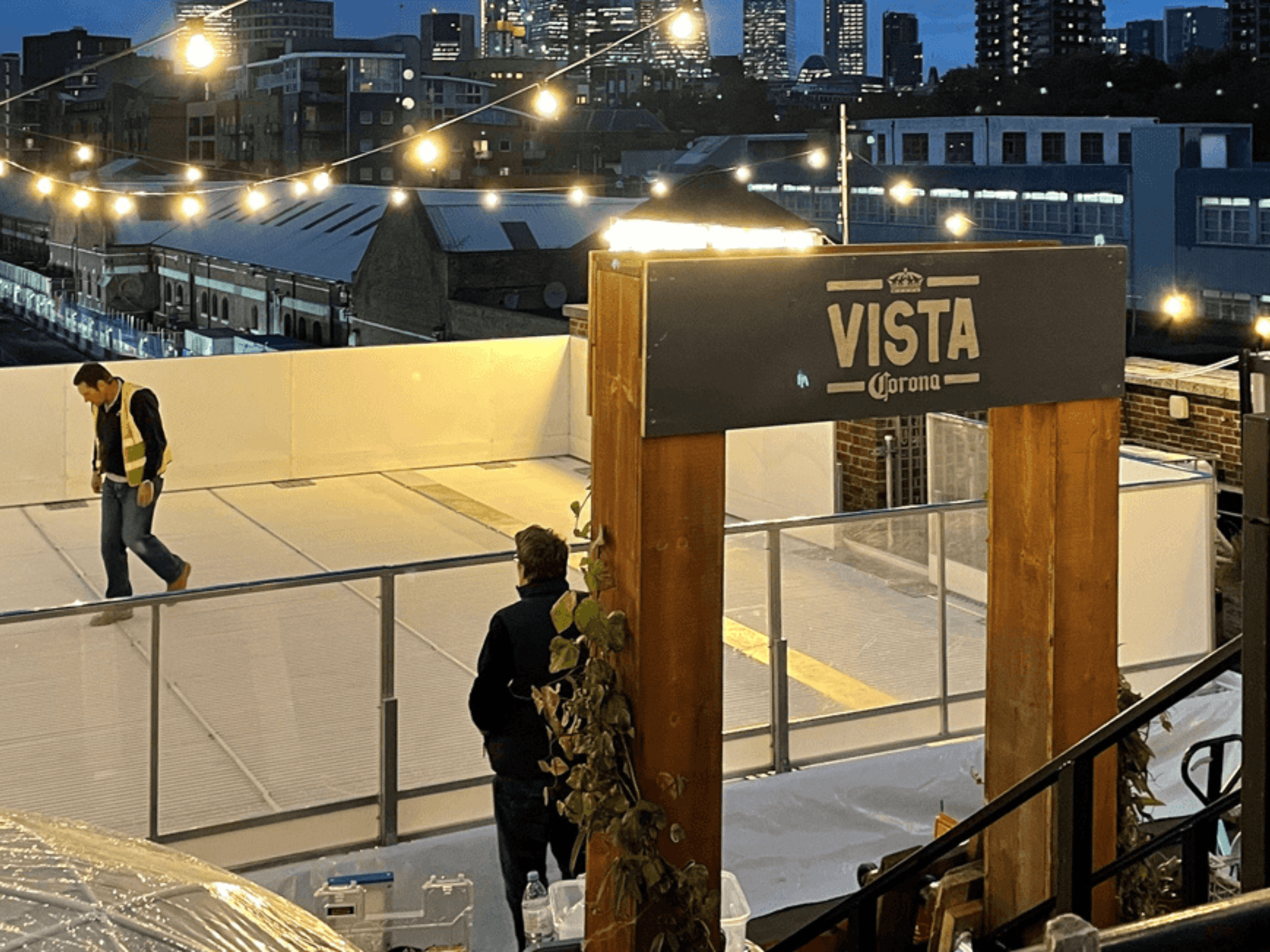 rooftop ice rink london