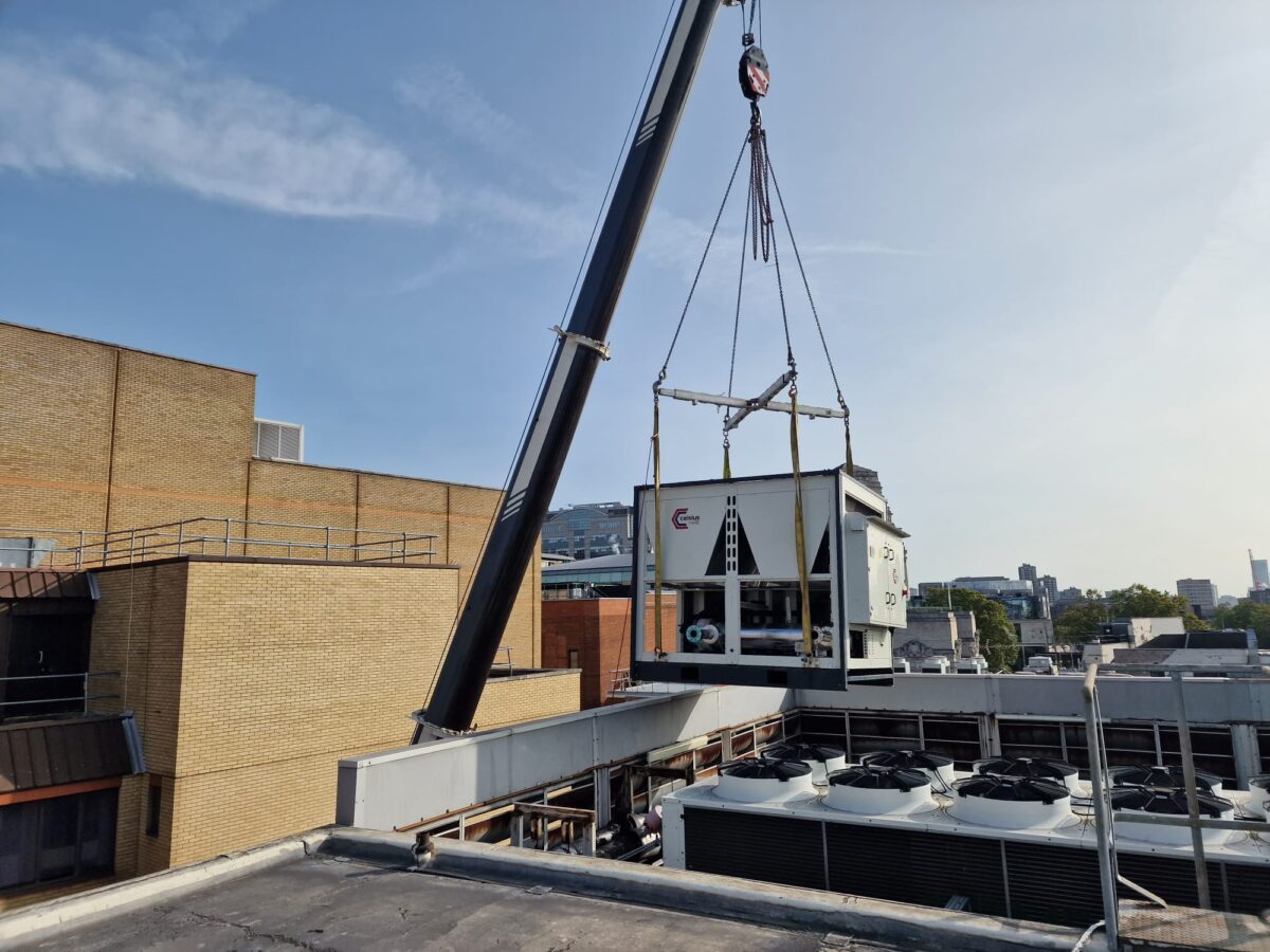 Chiller hire cran delivery liverpool