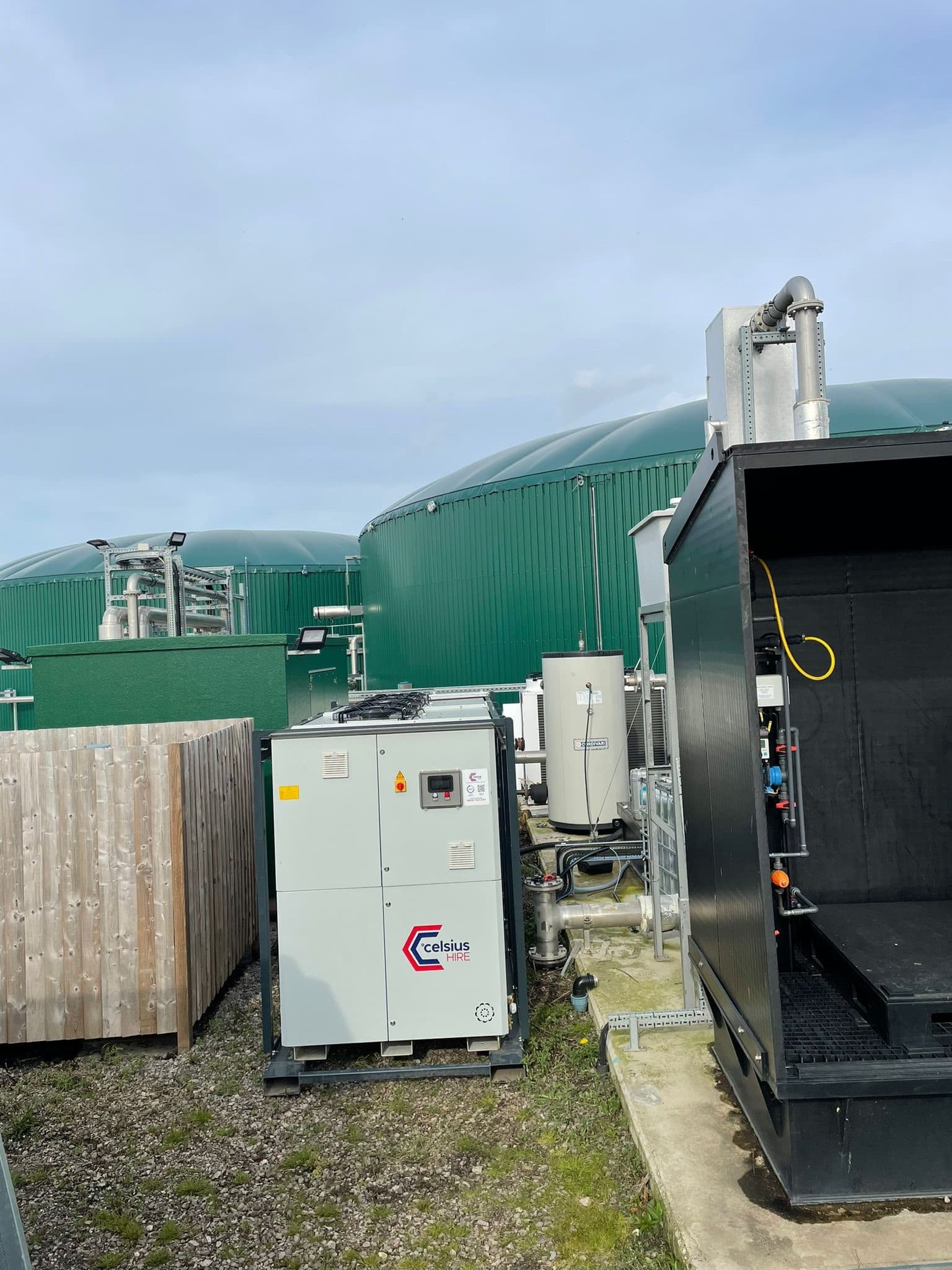 125kw heat pump chiller bio plant