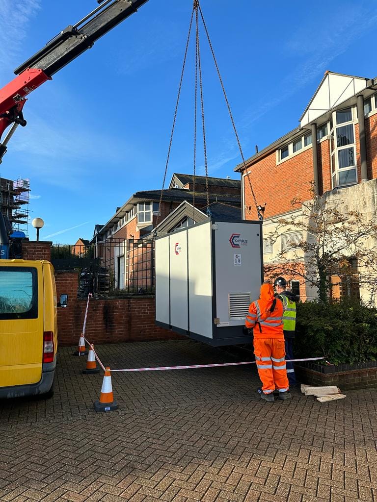 boiler hire installed at IOW courts