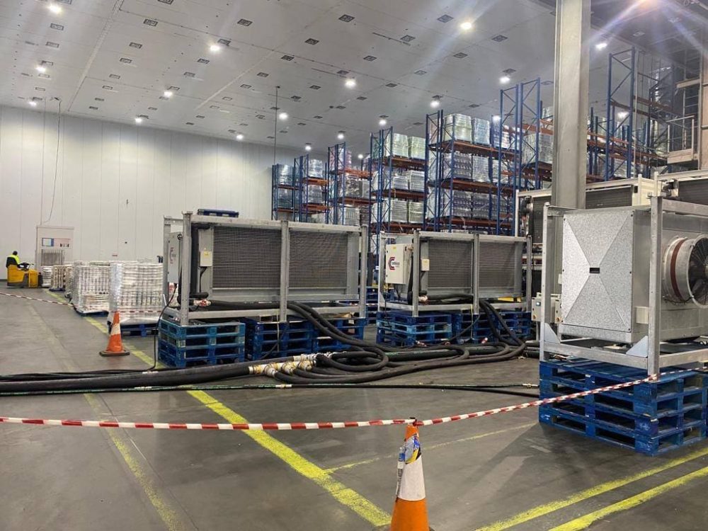Industrial Chiller hire in action